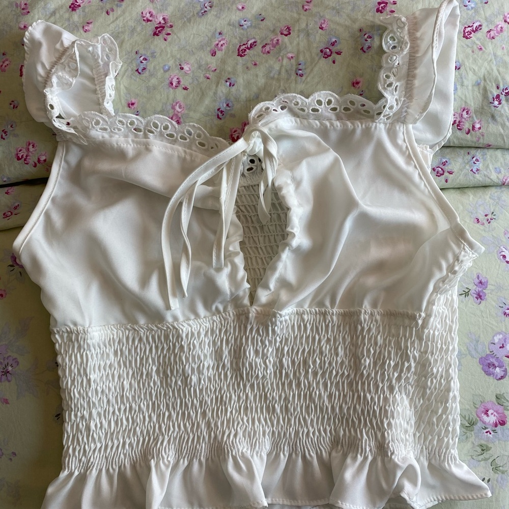 Shein White Crop Top